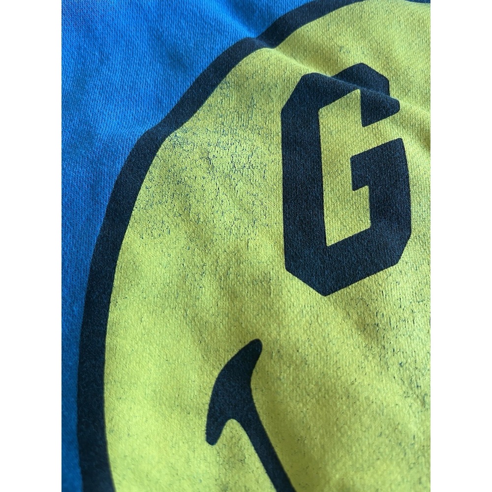 GAP x Smiley Vintage Soft Logo Hoodie Blue Sz M Medium Limited Edition - Picture 9 of 10